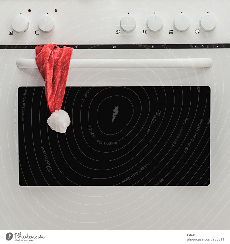 The stove is made of ... Design Feasts & Celebrations Fashion Cloth Accessory Cap Stove & Oven Sign Exceptional Simple Small Funny Red White Anticipation