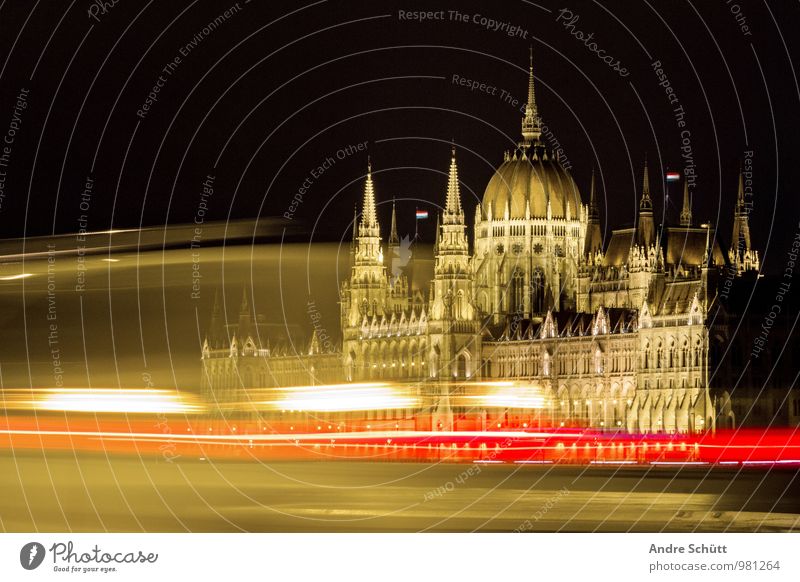Budapest Town Old pala Hungarian Parliament Building Colour photo
