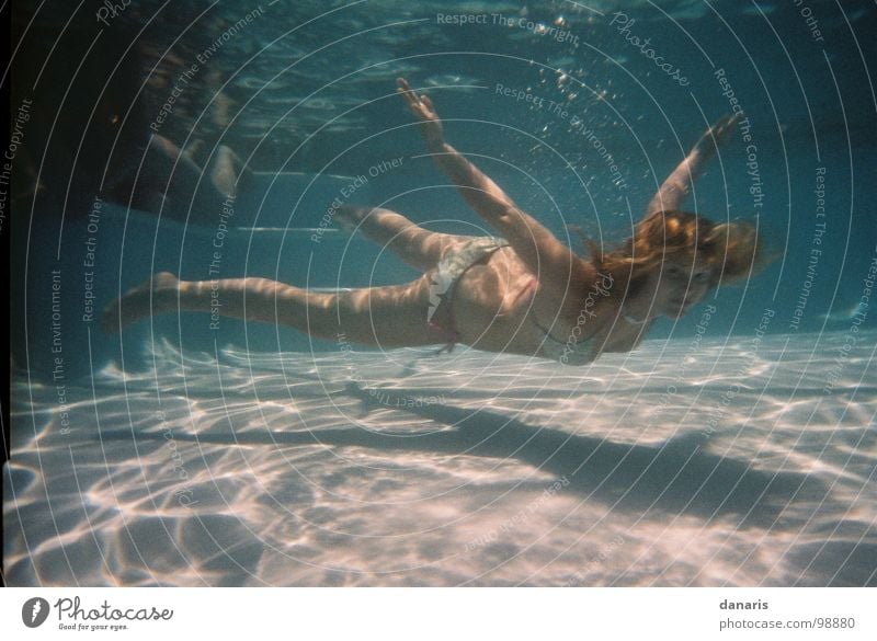 fly in the water... Swimming pool Dive Water Deep swimming Flying Underwater photo Swimming & Bathing