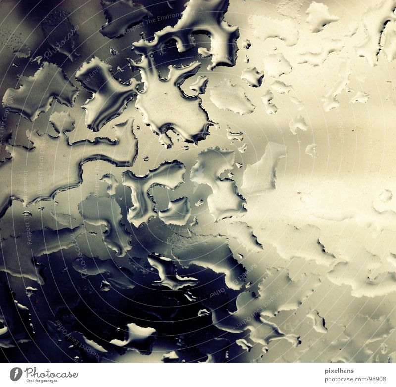 a storm is comming White Wet Clarity Dreary Afternoon Clouds Water Contrast Bright Blue Weather Pane Rainwater Drops of water Background picture
