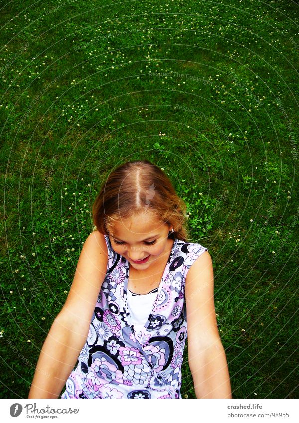 hanging Green Grass Grass green Dark green Dress Part Blonde Joy Child Youth (Young adults) Janina Hair and hairstyles Arm Face Nose Mouth Eyes Detail