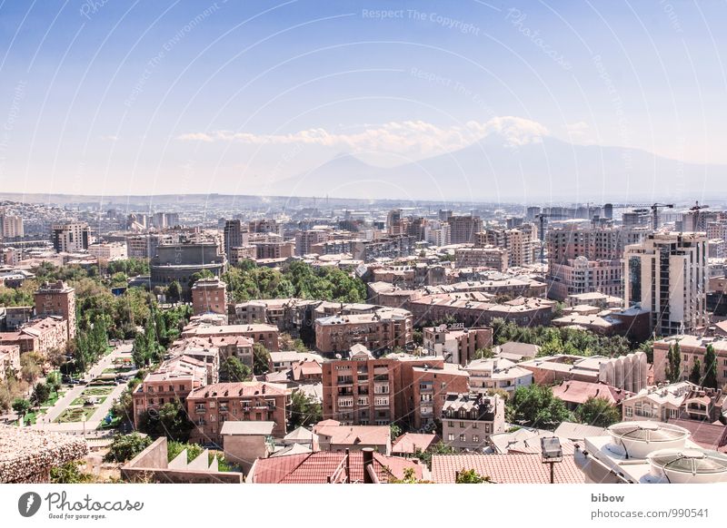 Yerevan Tourism Far-off places Sightseeing City trip Summer Mountain House (Residential Structure) Architecture Culture Landscape Sky Clouds Beautiful weather