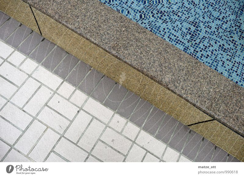 Tiles, tiles and a wall Style Wellness Senses Relaxation Bathroom Swimming pool Wall (barrier) Mosaic Swimming & Bathing Architecture Deserted Wall (building)