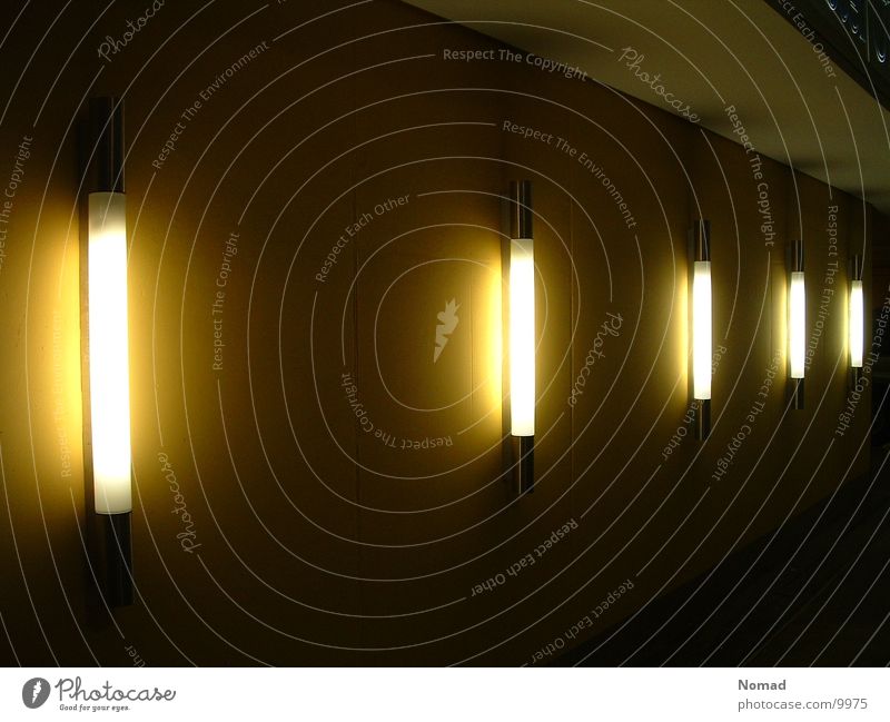 The Light Lamp Yellow Dark Underground garage Architecture Light (Natural Phenomenon)