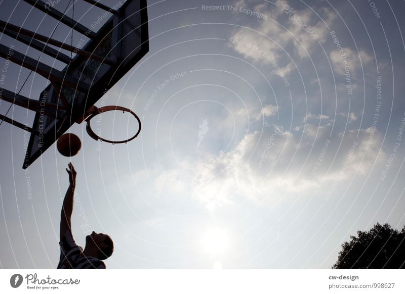 play basketball Basketball Playing Silhouette Ball game Sky